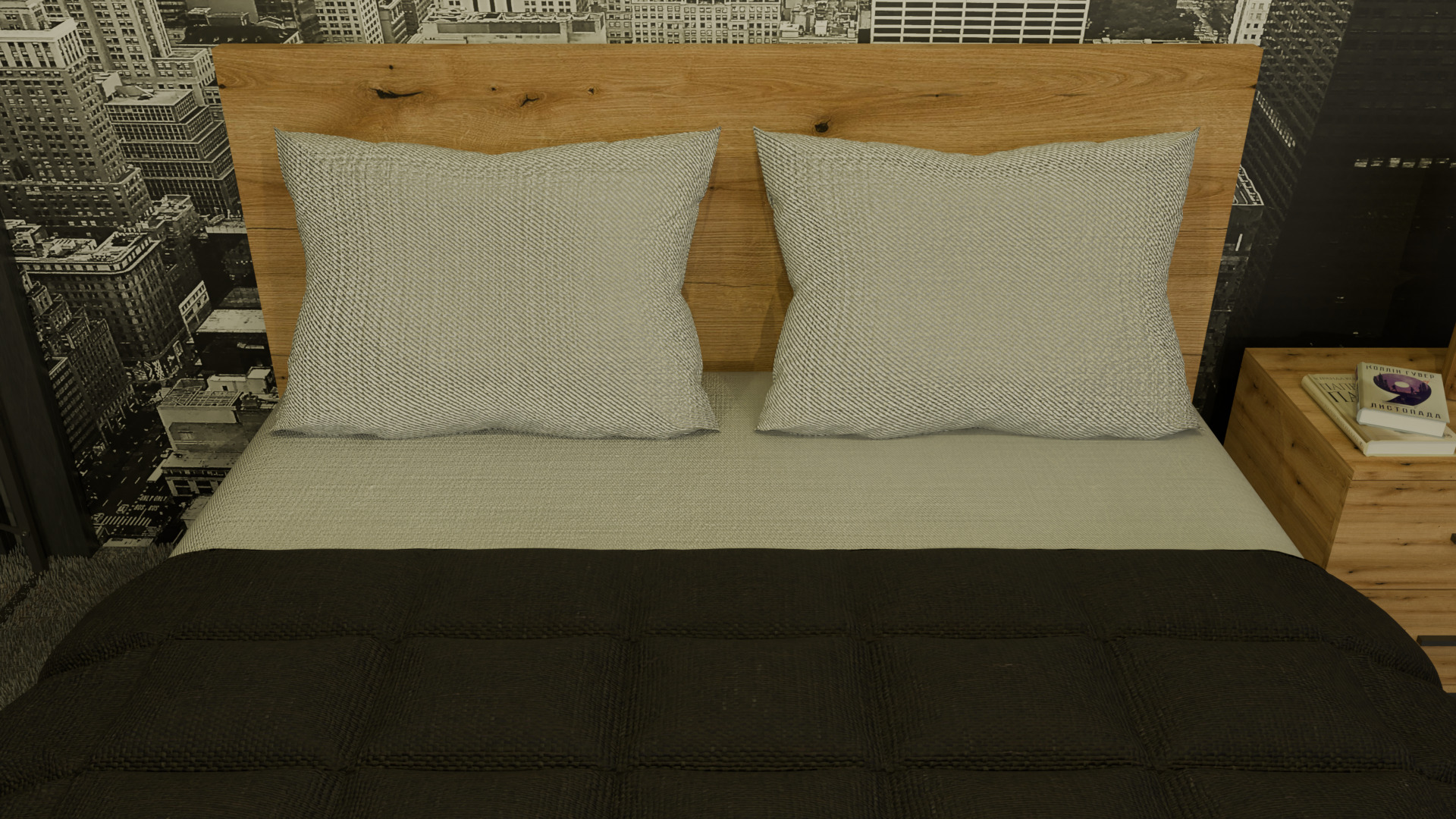 Bed Art in Head Ascet 3D model_3