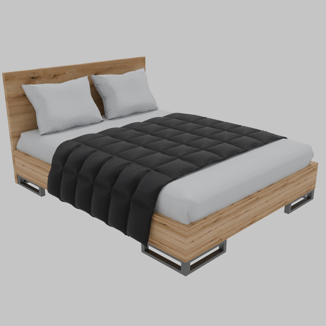 Bed Art in Head Ascet 3D model_9