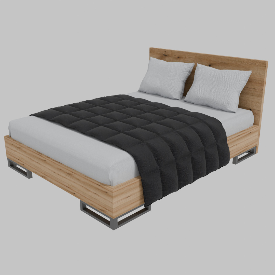 Bed Art in Head Ascet 3D model_10