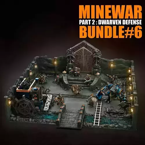 BUNDLE 06 - Mine War part2 - Dwarven Defense 3D print model