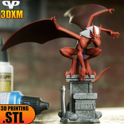 Brooklyn Gargoyles STL for 3D Printing 3DXM ChibiSTL 3D print model