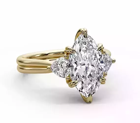 Engagement ring marquise 