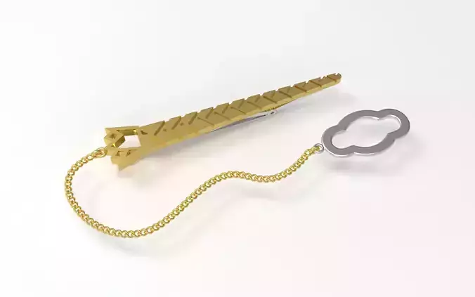 gold tie clip sj0008