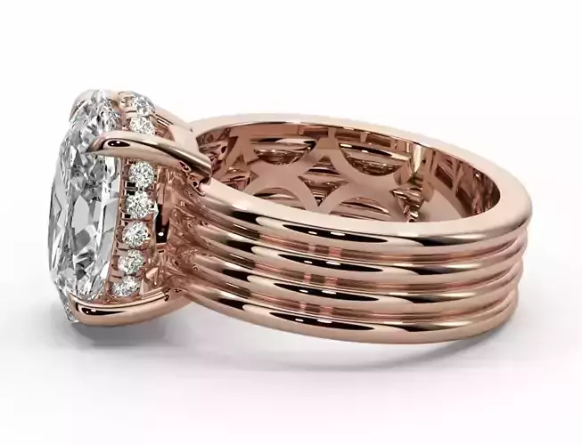 Oval cut engagement ring 