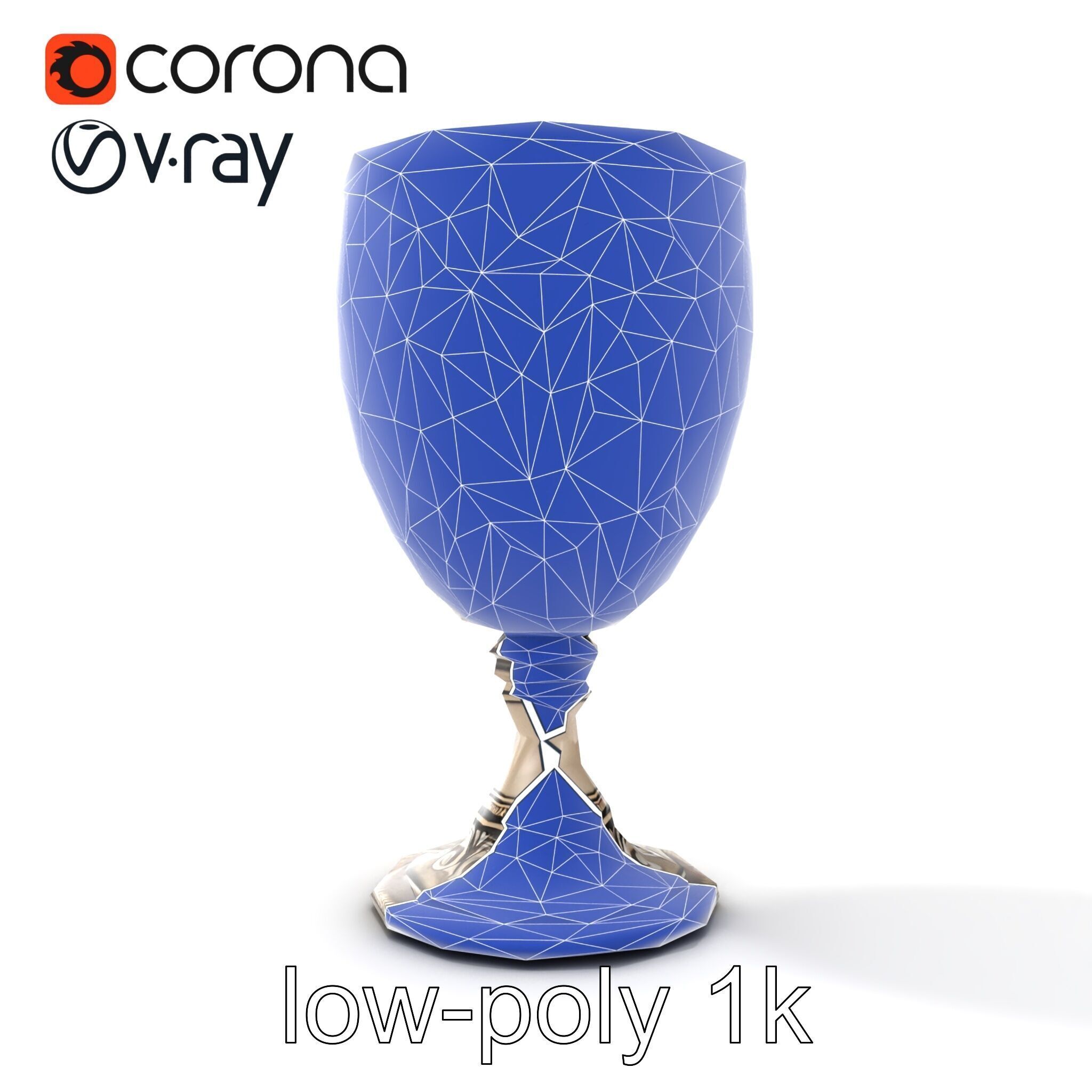 Intricate Medieval Goblet model pack Low-poly 3D model_18