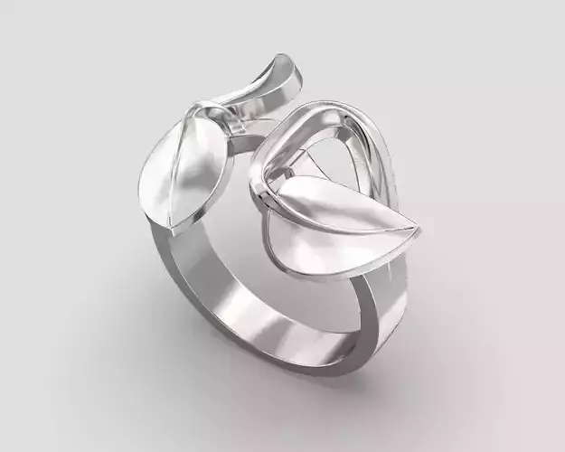 Ring R 091 three leaves