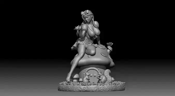Beautiful Sexy Girl in The Marvelous Land of Oz 3D print model