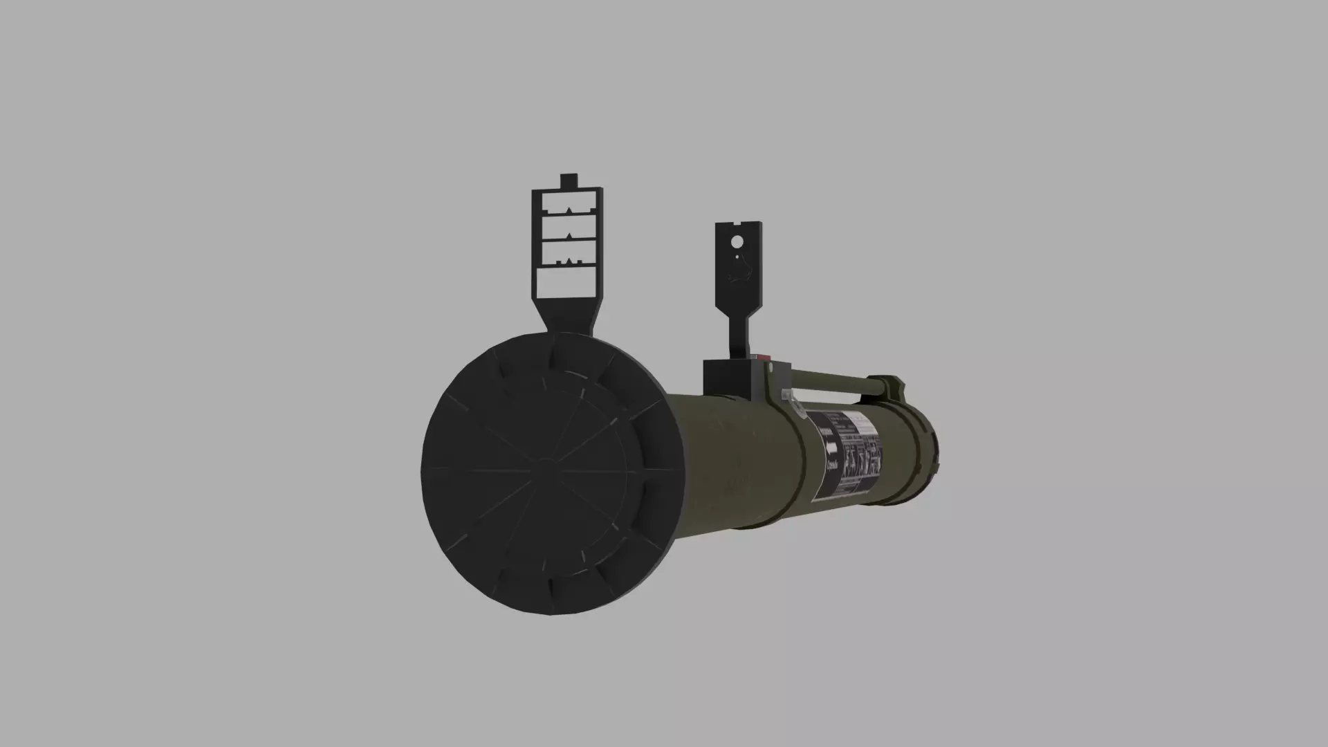 RPG 26 grenade launcher Low-poly 3D model_0