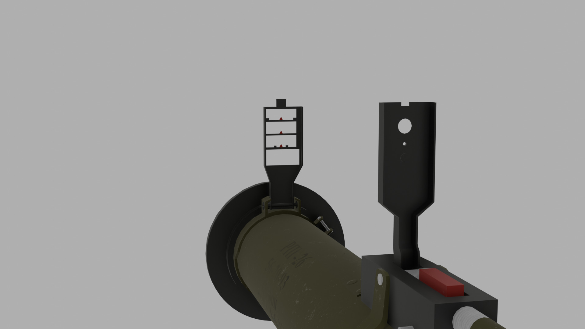 RPG 26 grenade launcher Low-poly 3D model_7