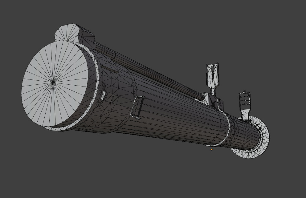 RPG 26 grenade launcher Low-poly 3D model_13