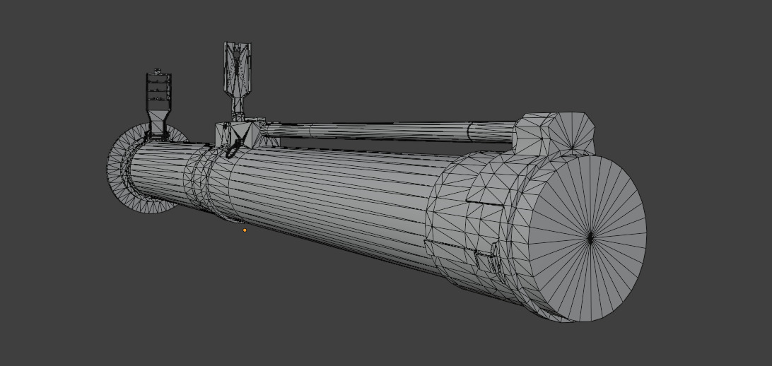 RPG 26 grenade launcher Low-poly 3D model_12