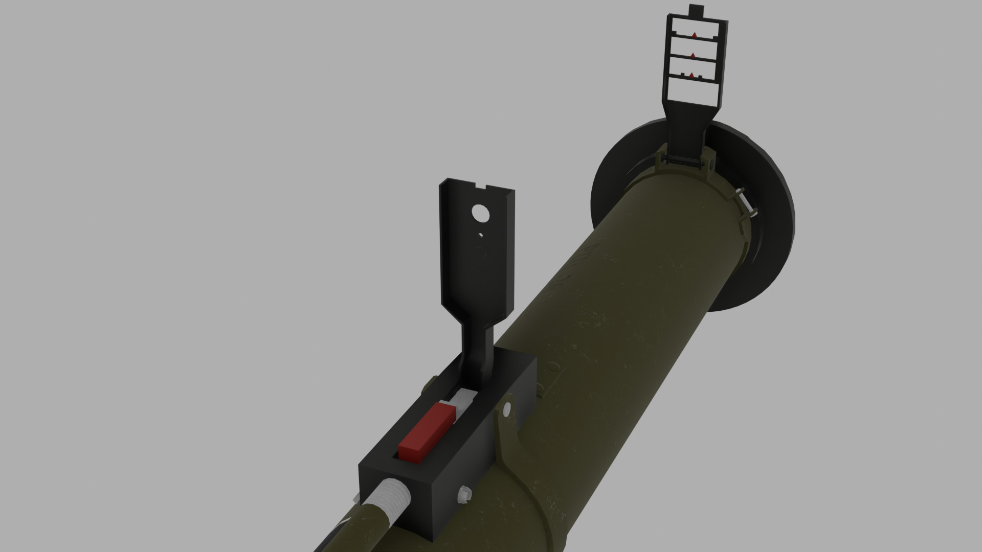 RPG 26 grenade launcher Low-poly 3D model_6