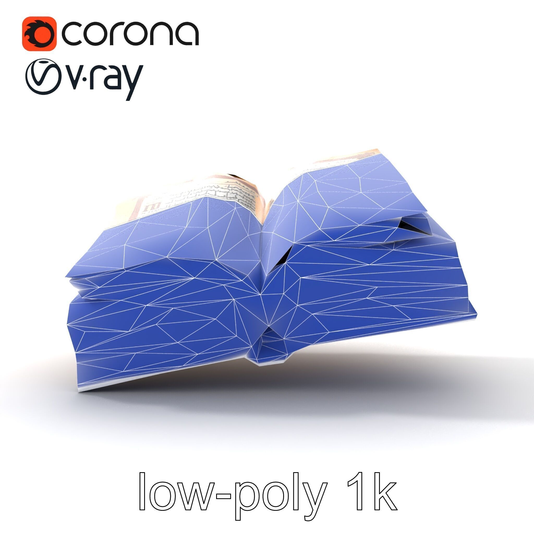 Ancient Manuscript Calligraphy Detailed Model Pack Low-poly 3D model_24