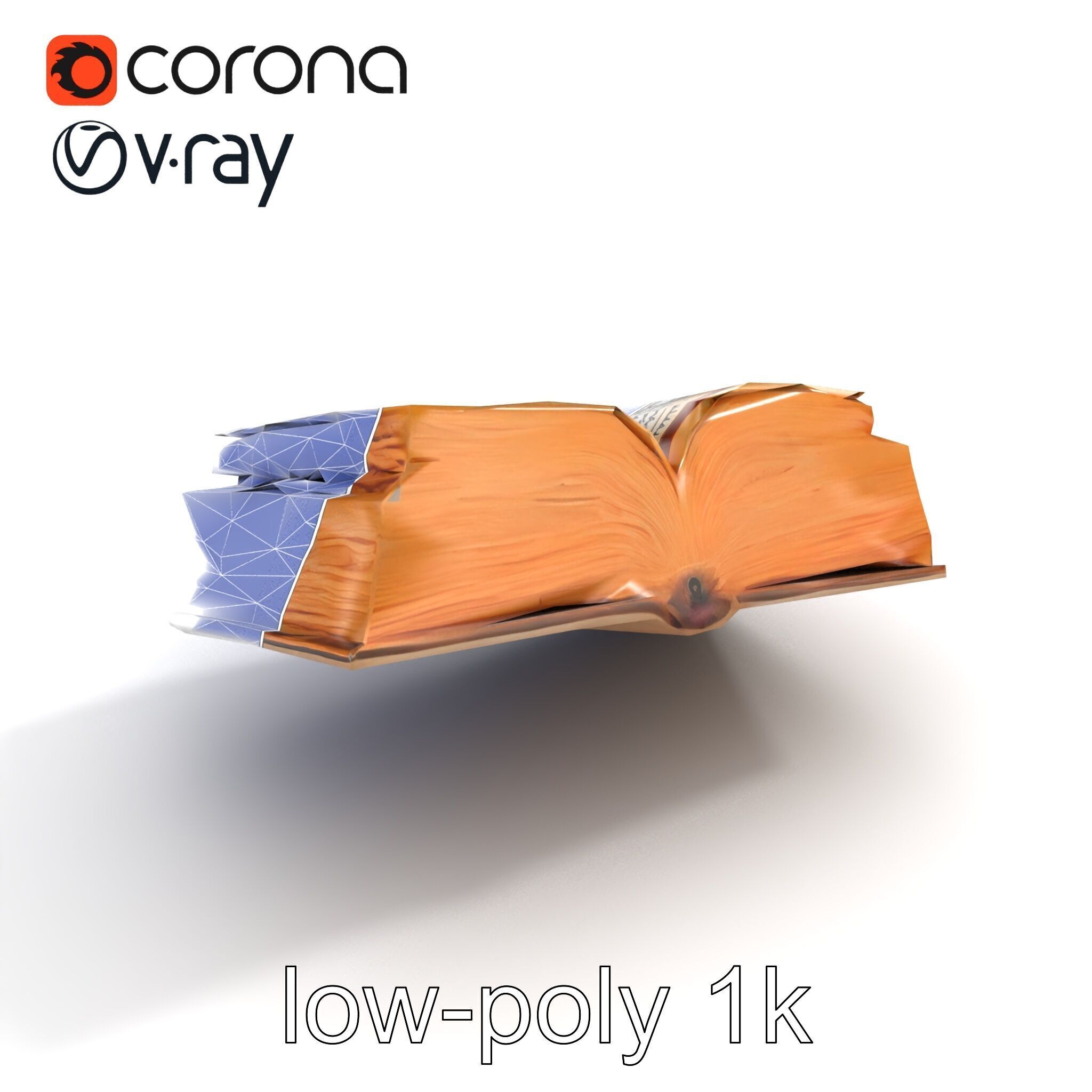 Ancient Manuscript Calligraphy Detailed Model Pack Low-poly 3D model_14