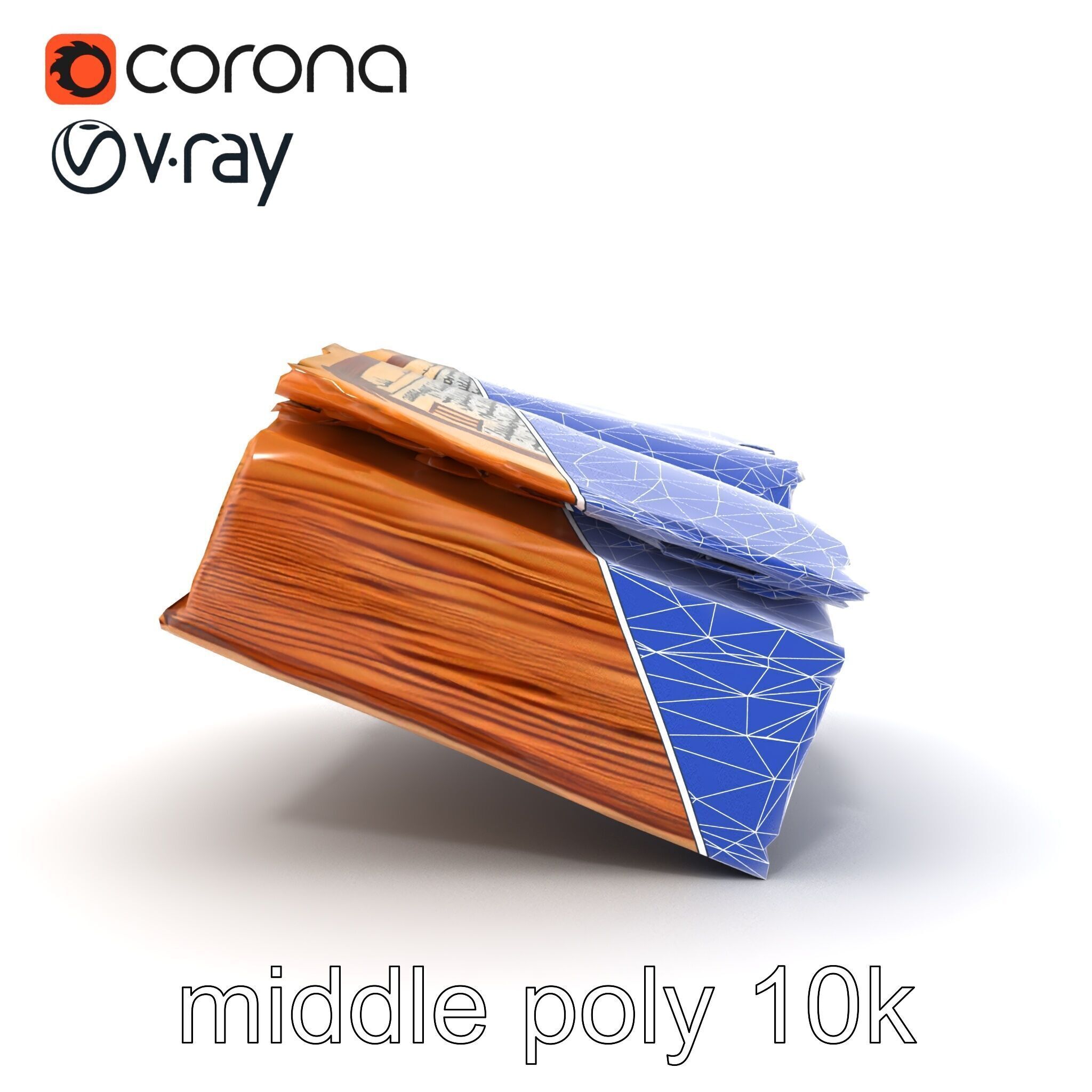 Ancient Manuscript Calligraphy Detailed Model Pack Low-poly 3D model_25