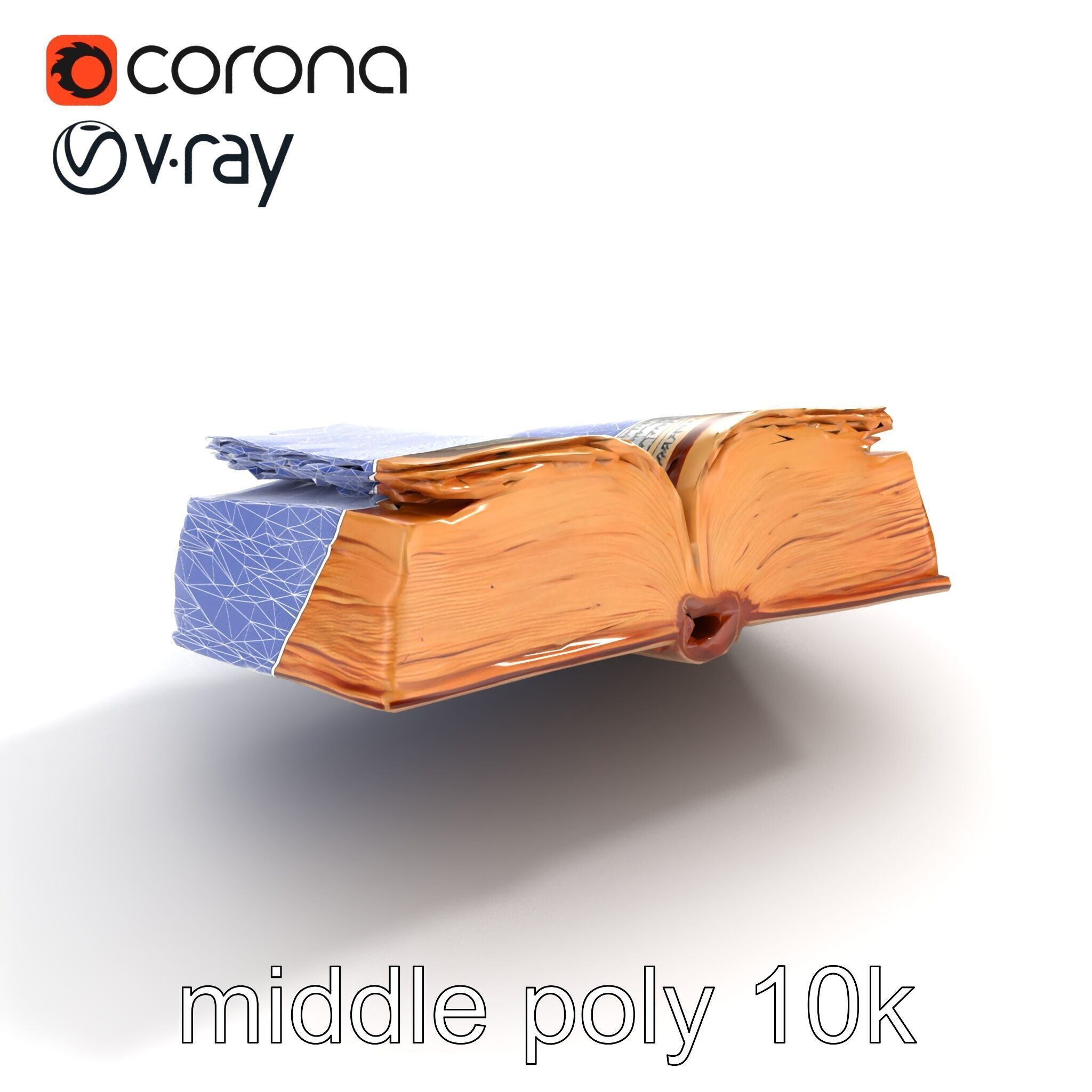 Ancient Manuscript Calligraphy Detailed Model Pack Low-poly 3D model_11