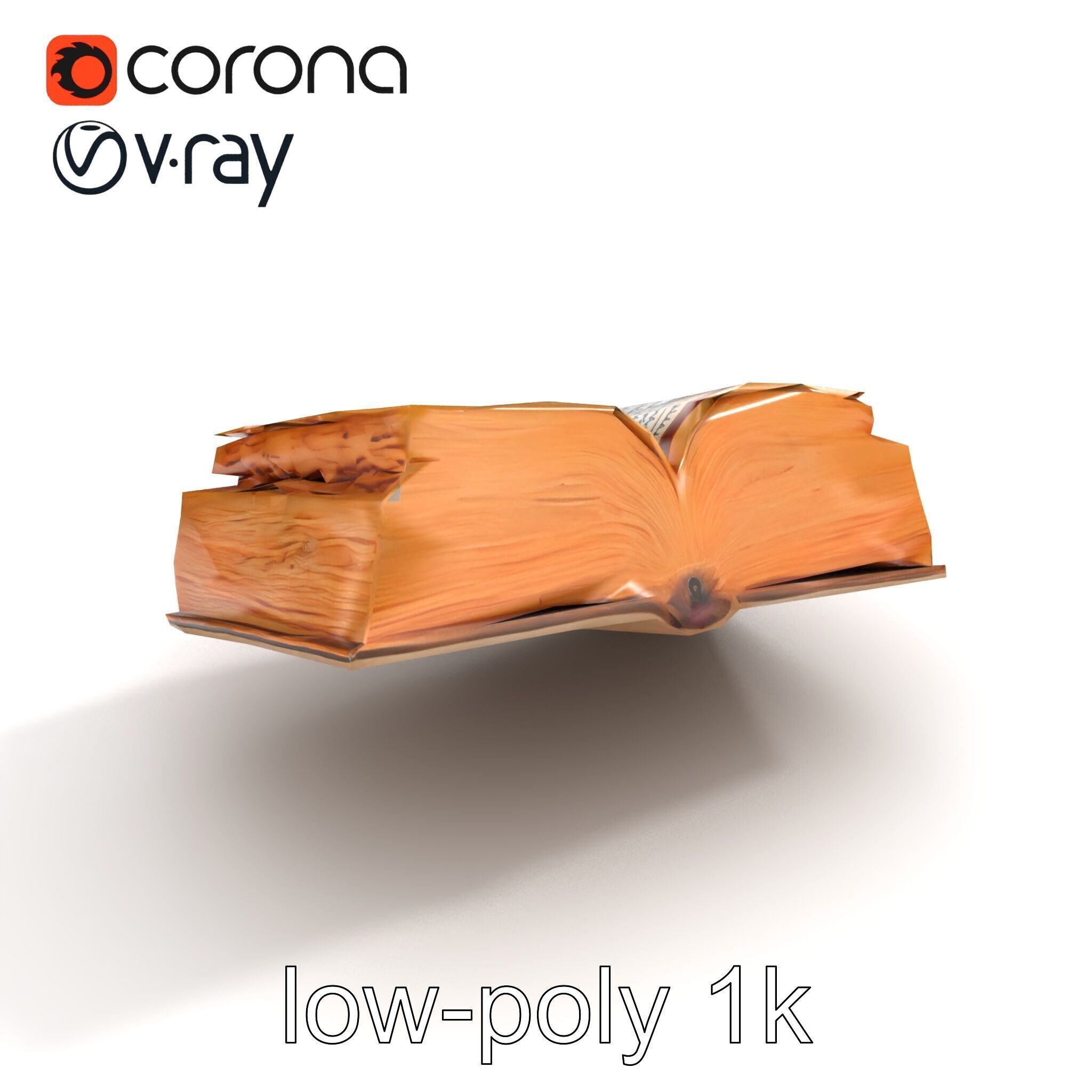 Ancient Manuscript Calligraphy Detailed Model Pack Low-poly 3D model_9