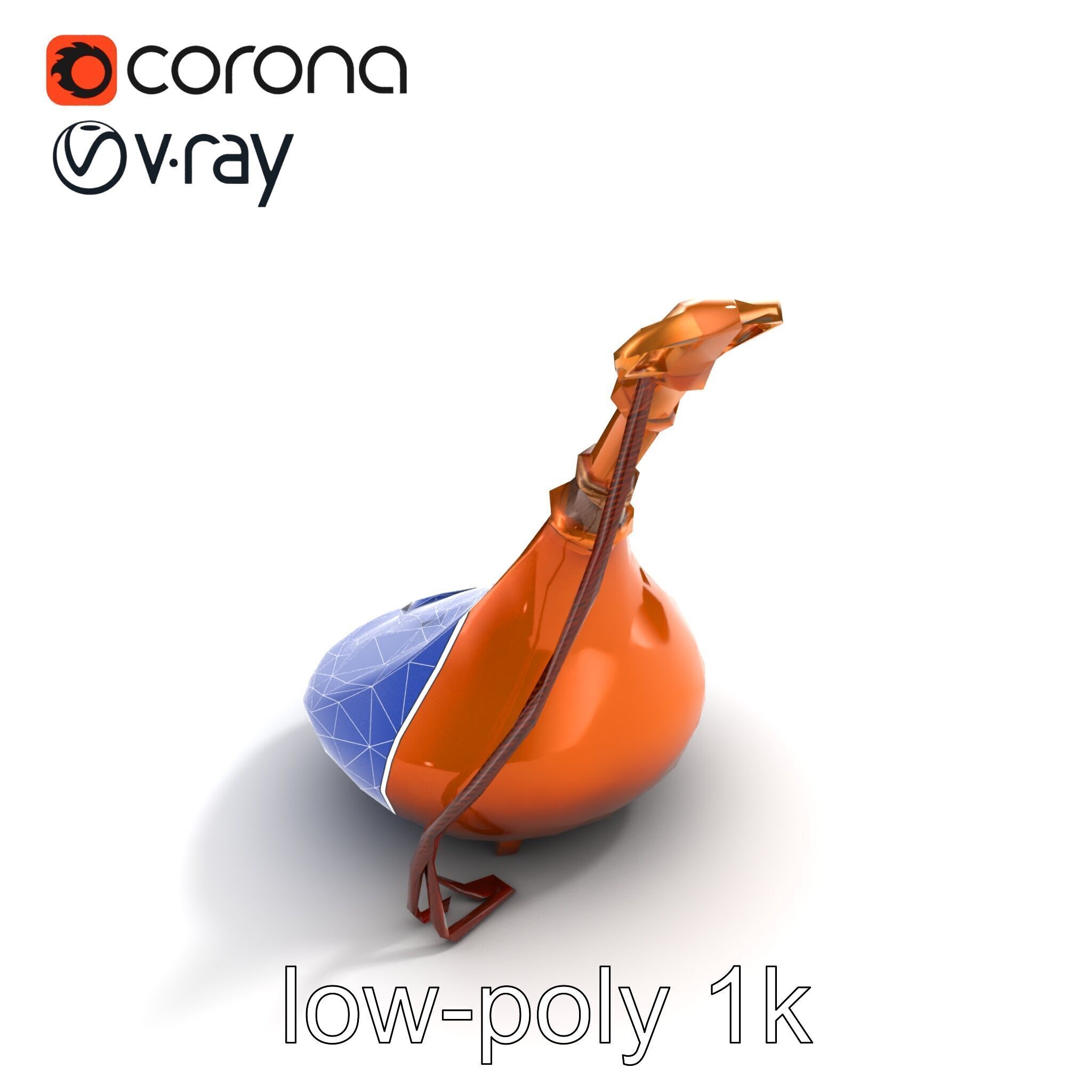 Bronze Sistrum with Mythological Engravings model pack Low-poly 3D model_20