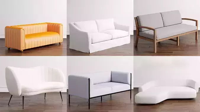 Sofa Collection 1 3D model