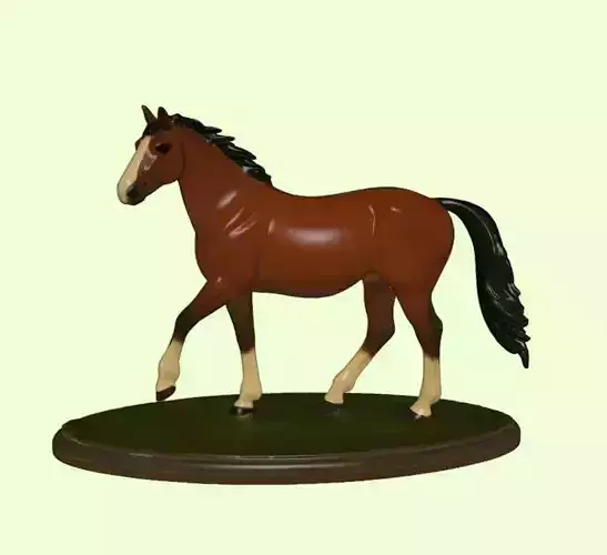Realistic Horse Figurine 3D print model