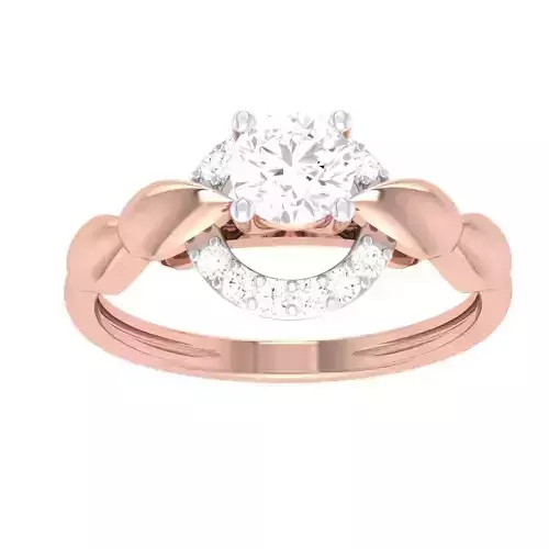 Printable 3D jewelry model of Lady diamond ring