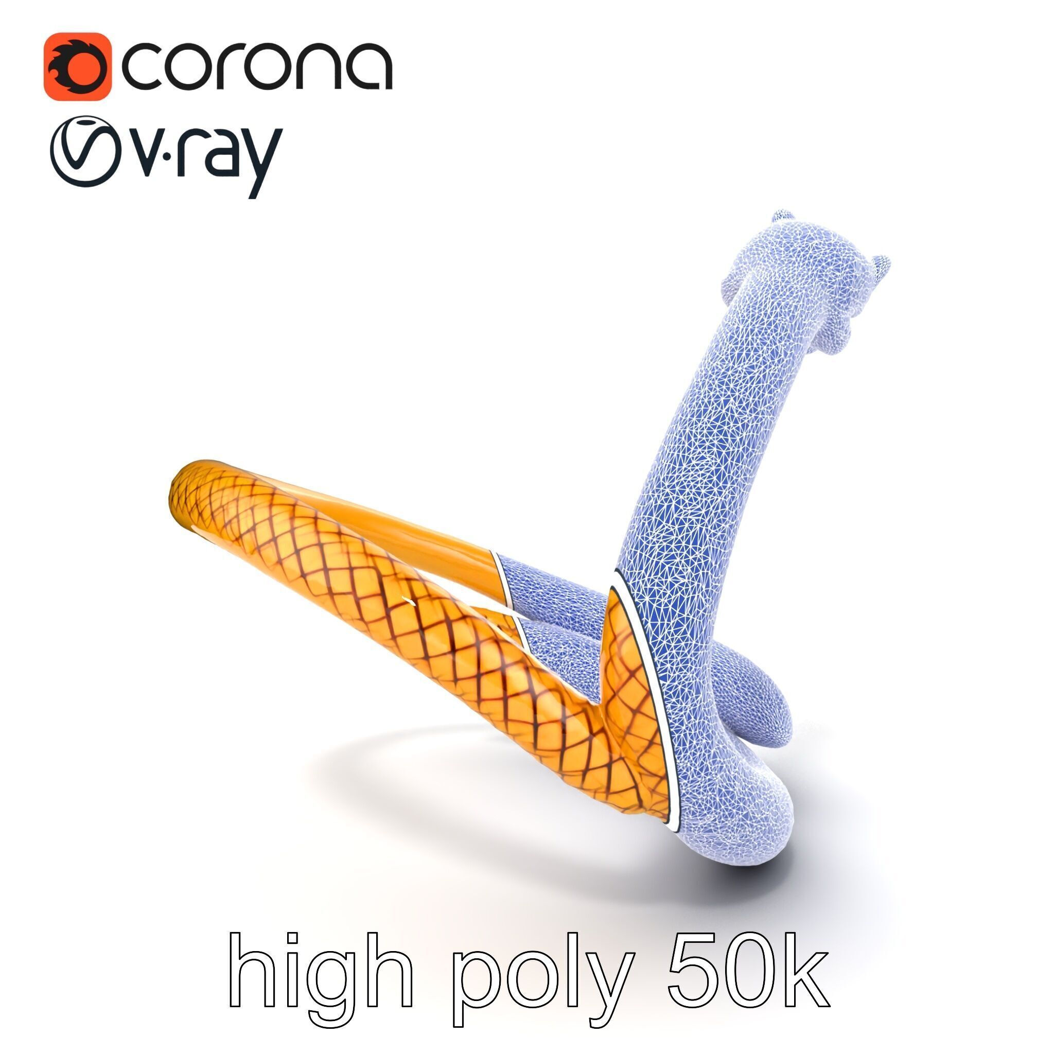 Luxurious Golden Serpent Bracelet model pack Low-poly 3D model_21