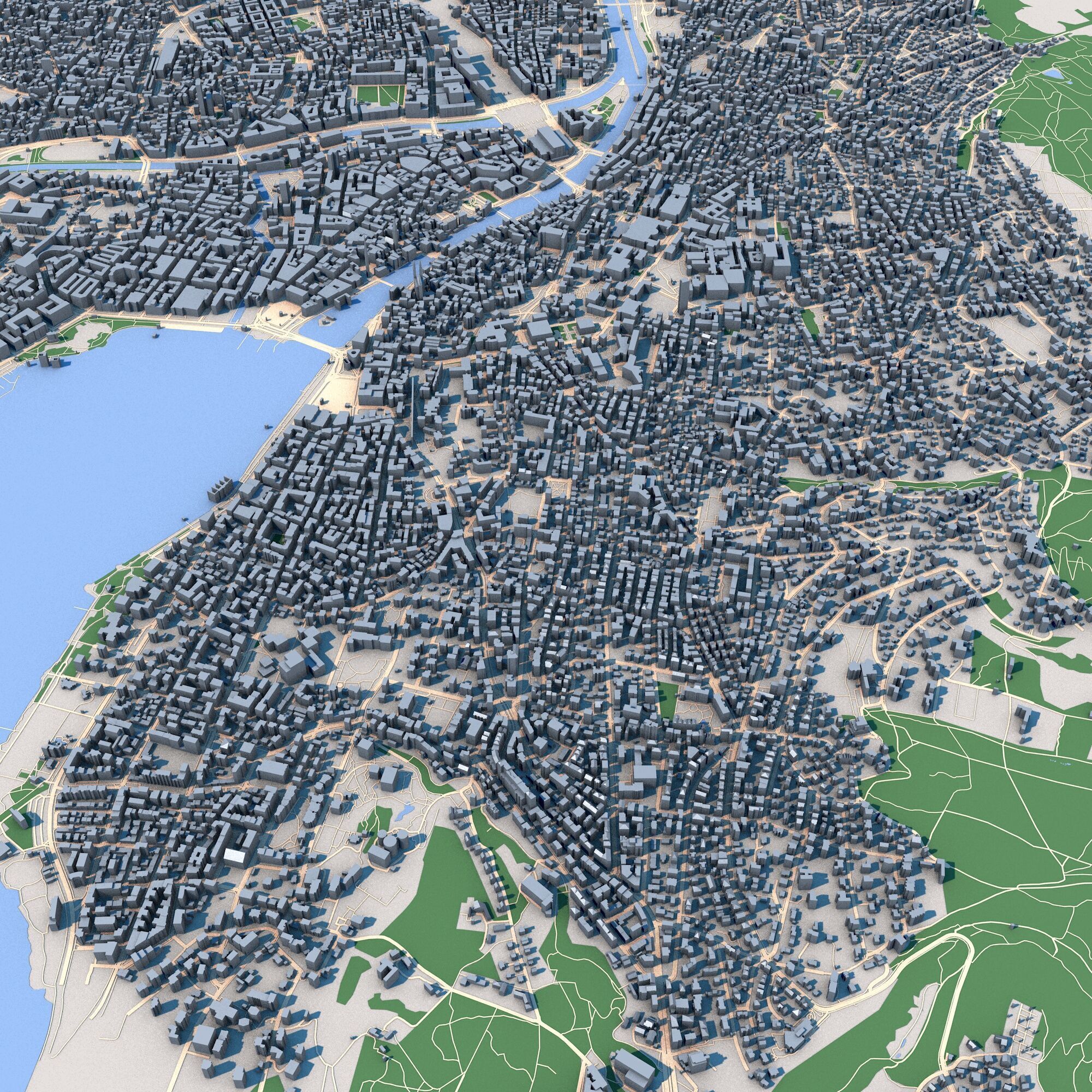 Zurich City Switzerland 3D model_2