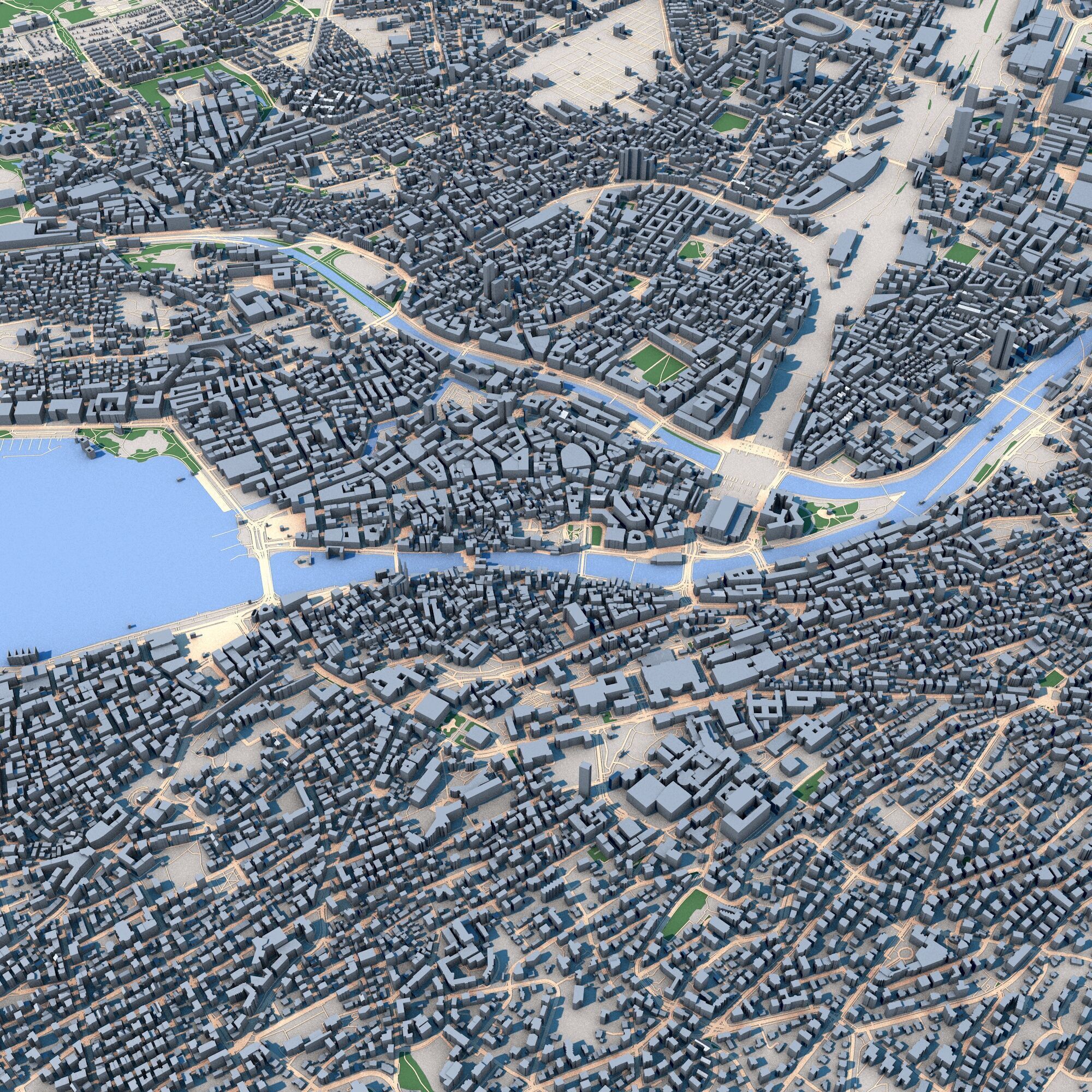 Zurich City Switzerland 3D model_4