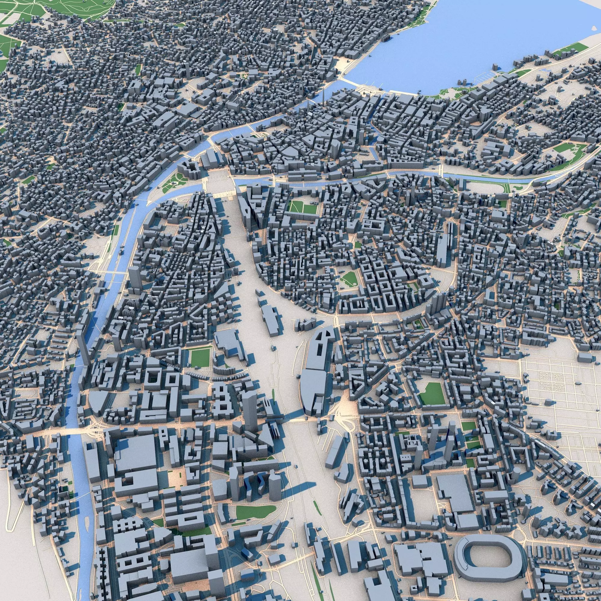Zurich City Switzerland 3D model_0