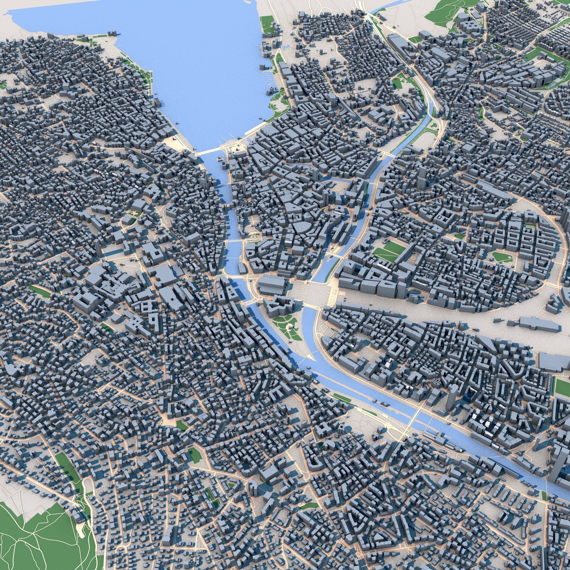 Zurich City Switzerland 3D model_5