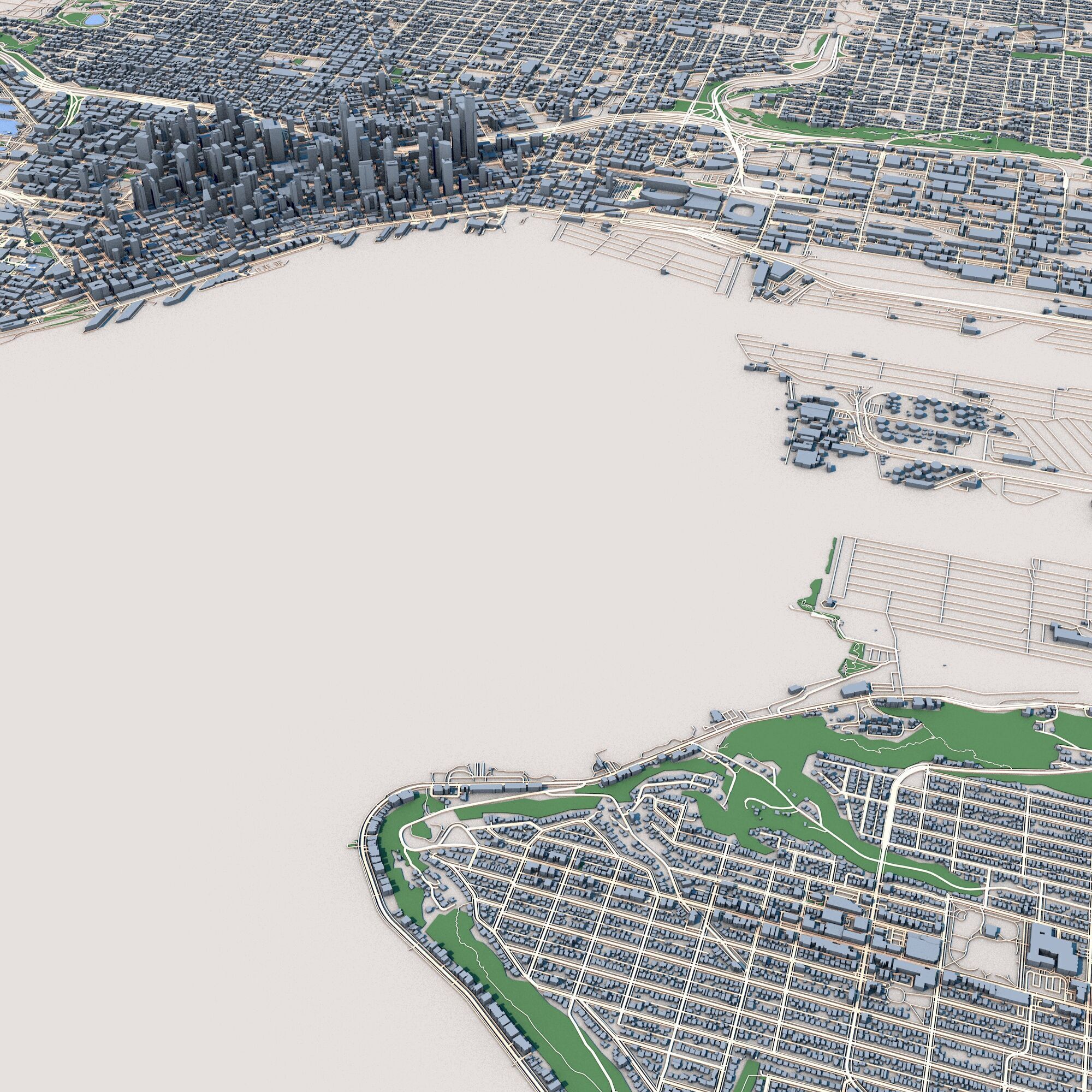 Seattle City Washington United States 3D model_6
