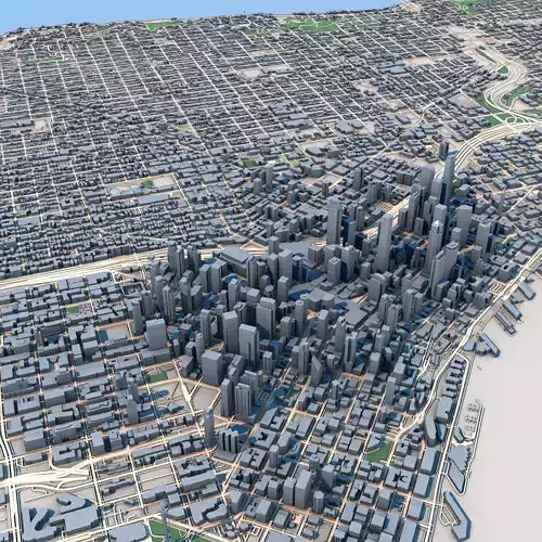 Seattle City Washington United States 3D model