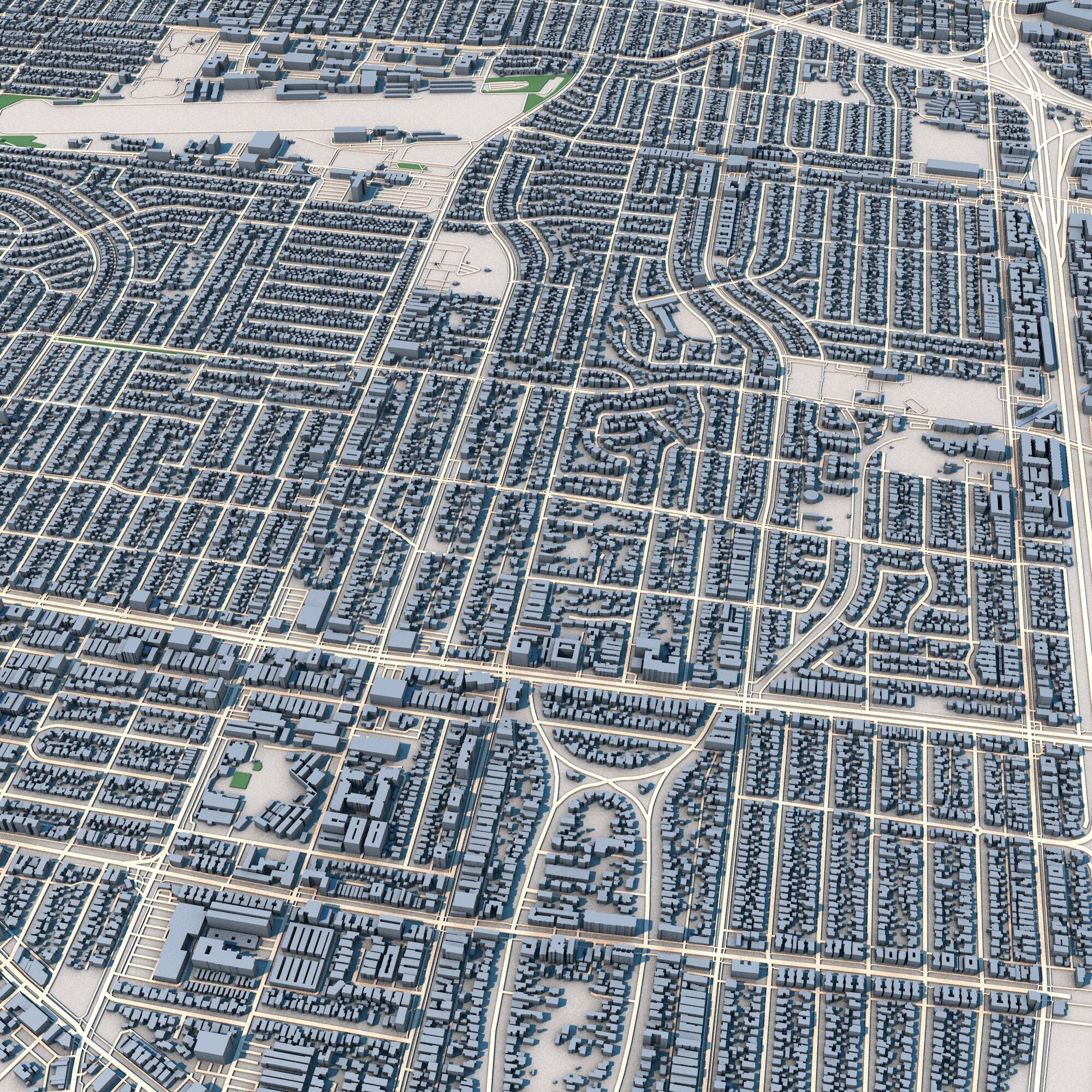 Santa Monica City California United States 3D model_2