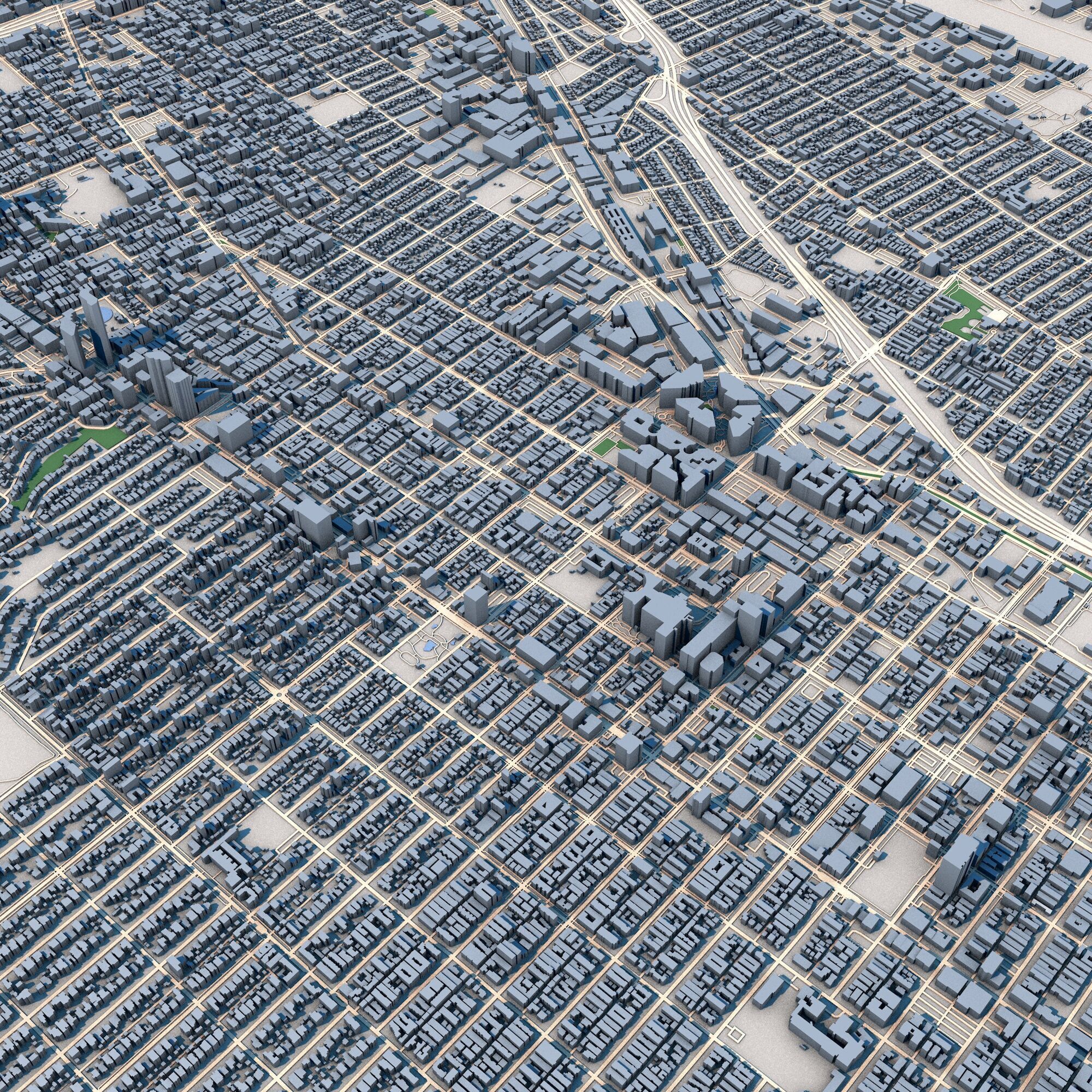 Santa Monica City California United States 3D model_6