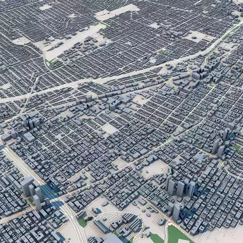 Santa Monica City California United States 3D model