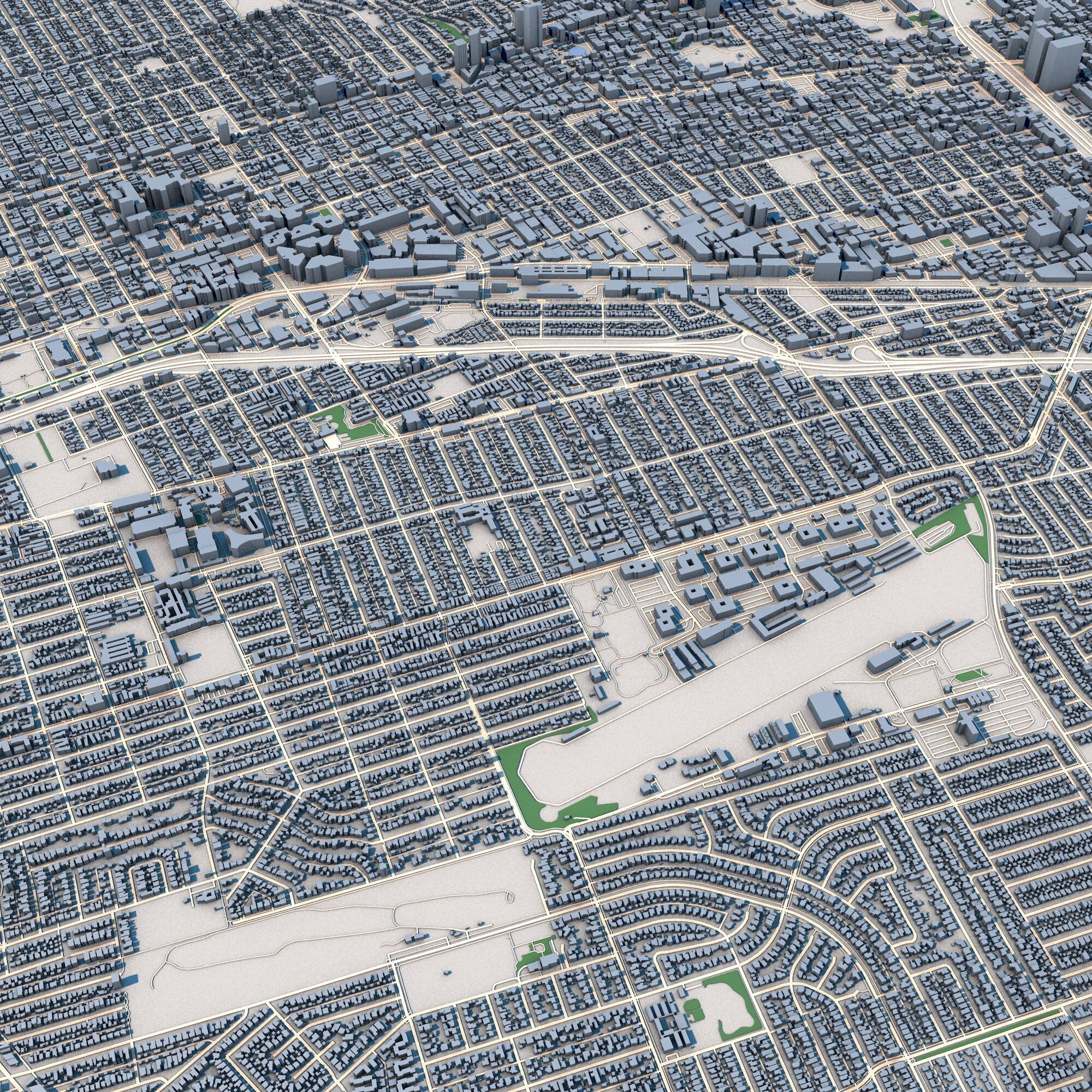 Santa Monica City California United States 3D model_8