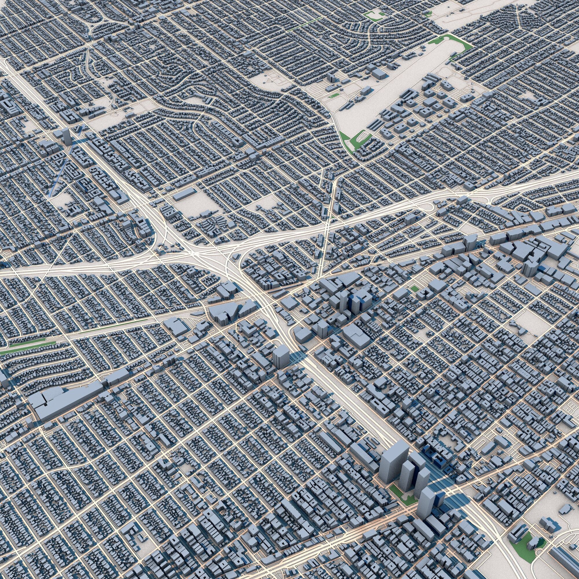 Santa Monica City California United States 3D model_4