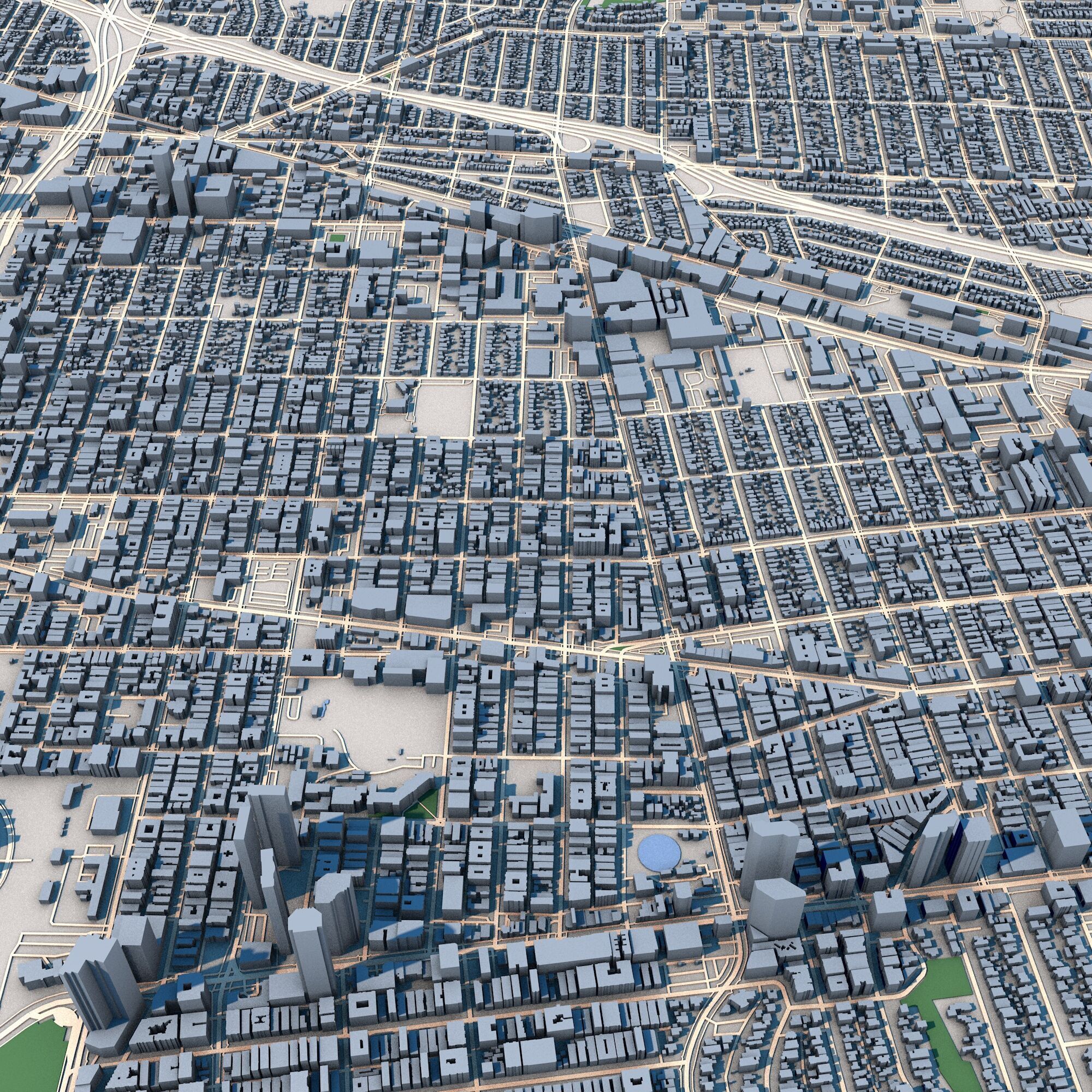 Santa Monica City California United States 3D model_5