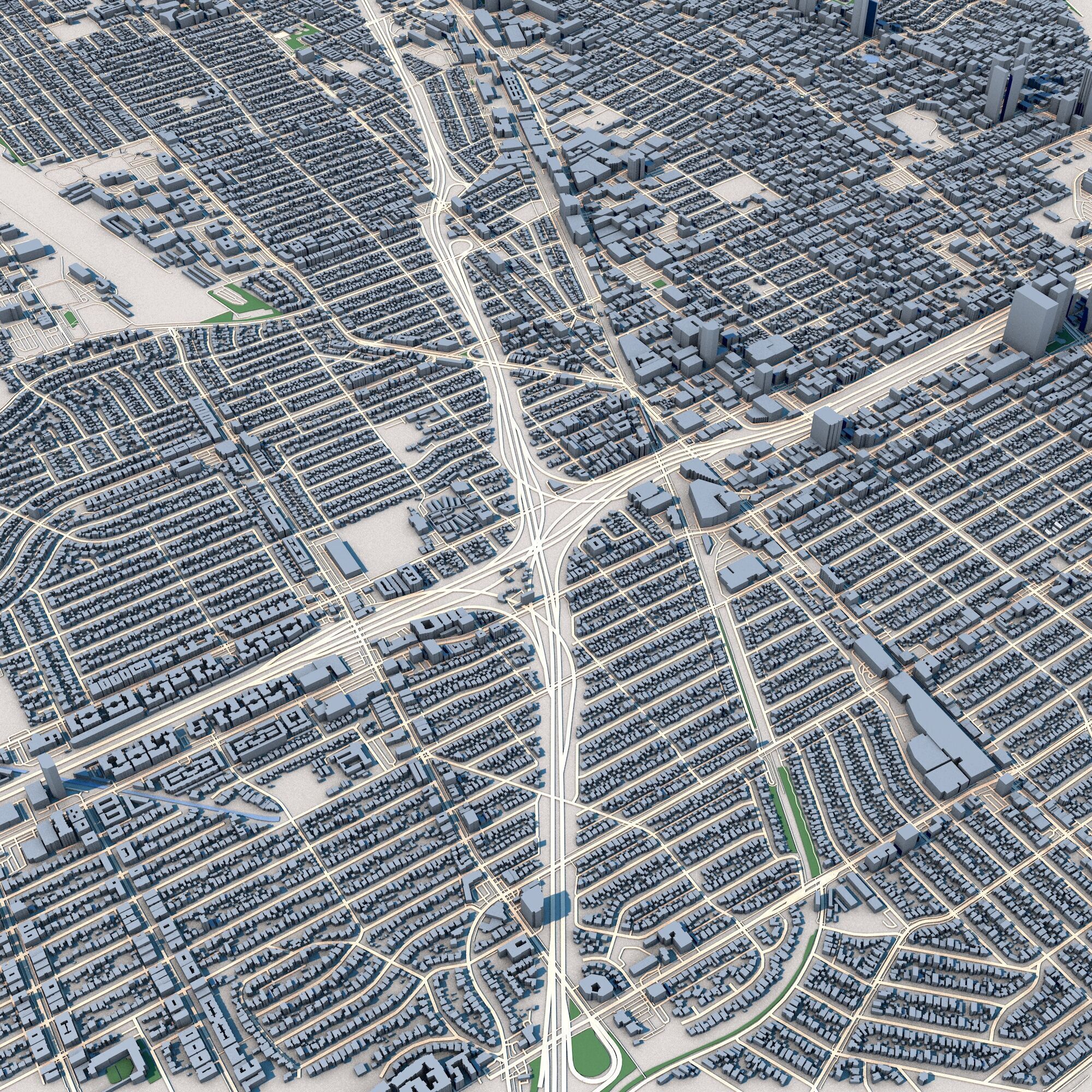 Santa Monica City California United States 3D model_3