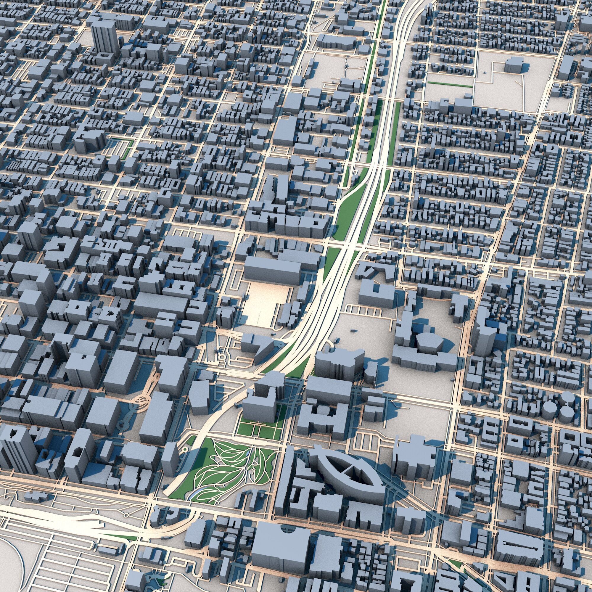 Santa Monica City California United States 3D model_7