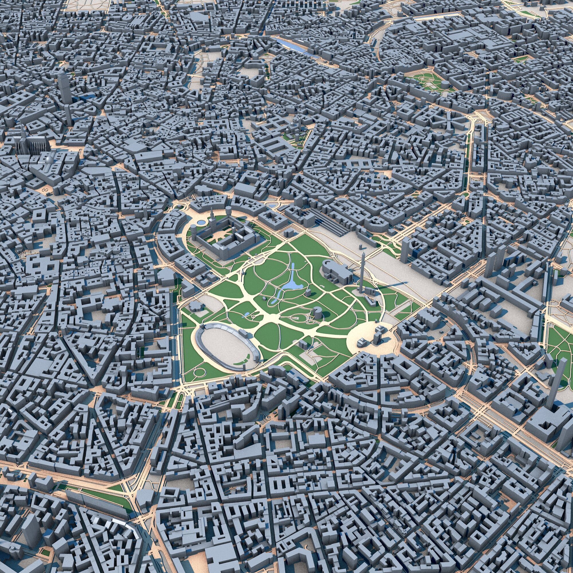 Milan City Italy 3D model_6