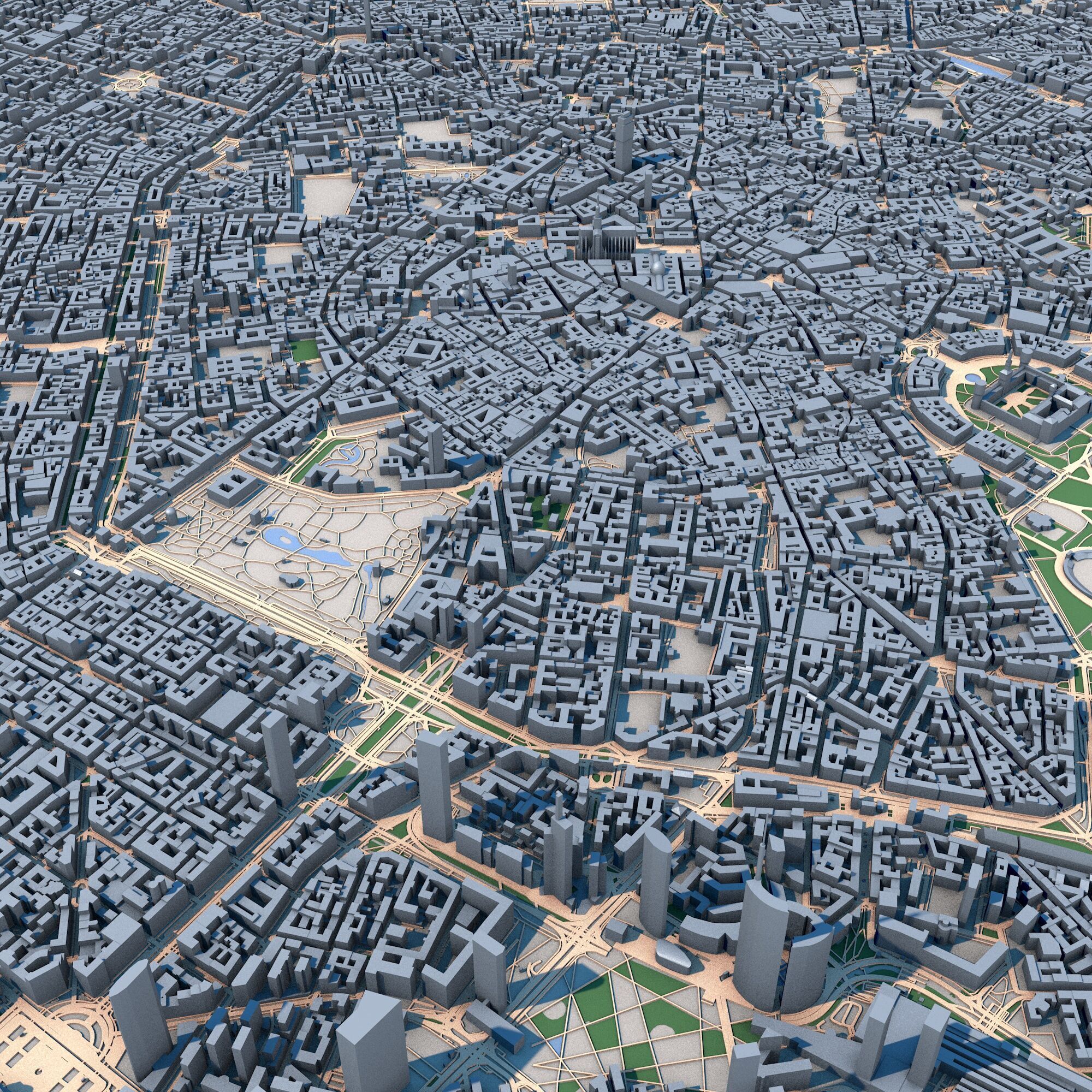 Milan City Italy 3D model_5