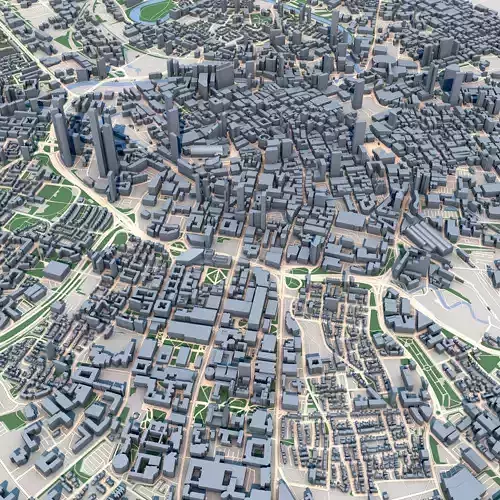Manchester City England 3D model