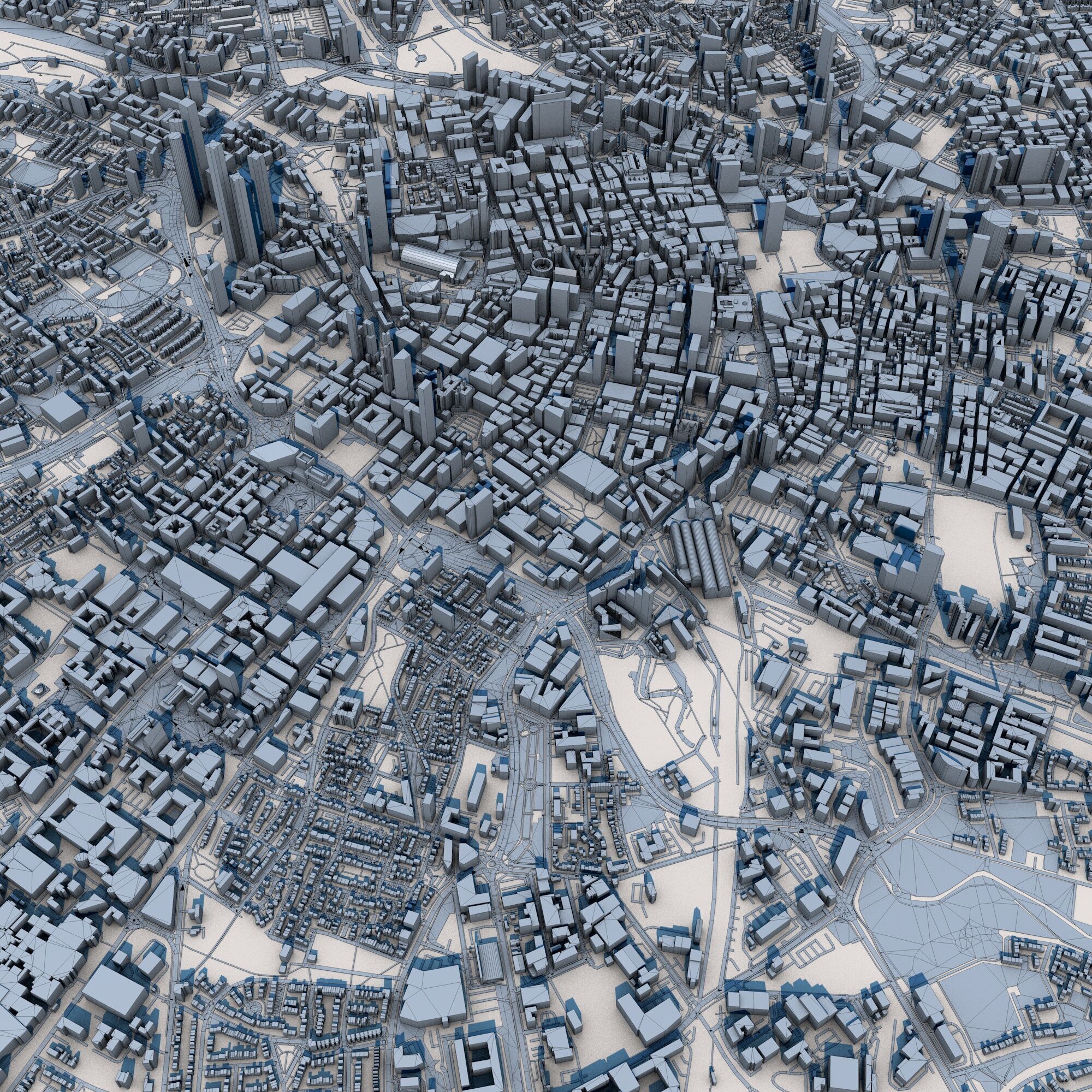 Manchester City England 3D model_8