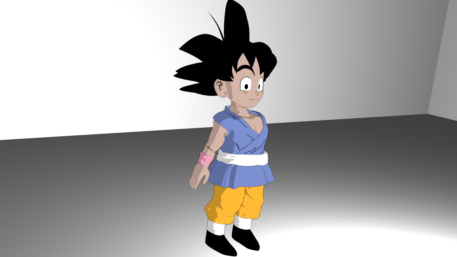 GOKU 2-5D 3D model_4