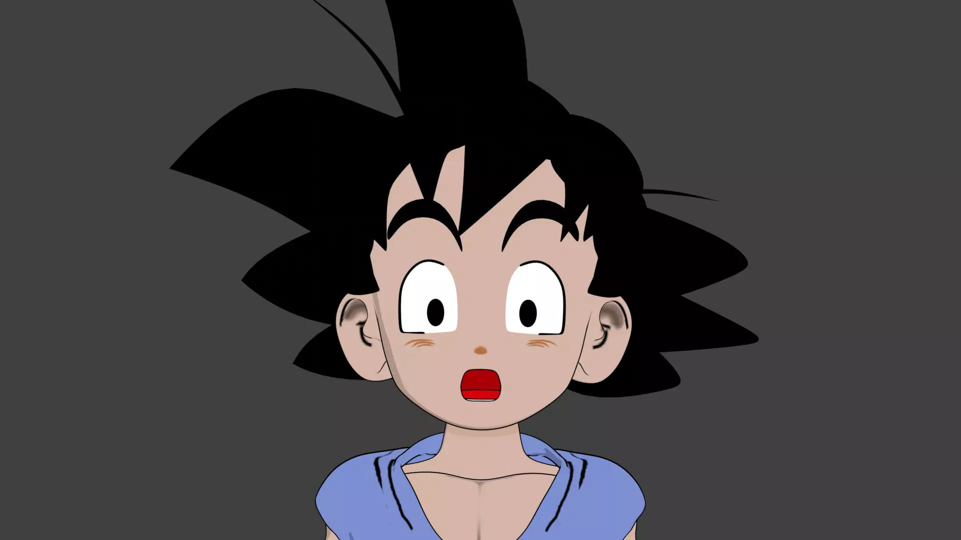 GOKU 2-5D 3D model_0