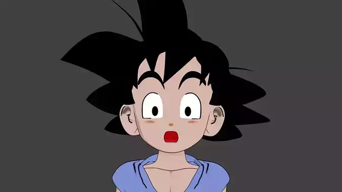 GOKU 2-5D 3D model