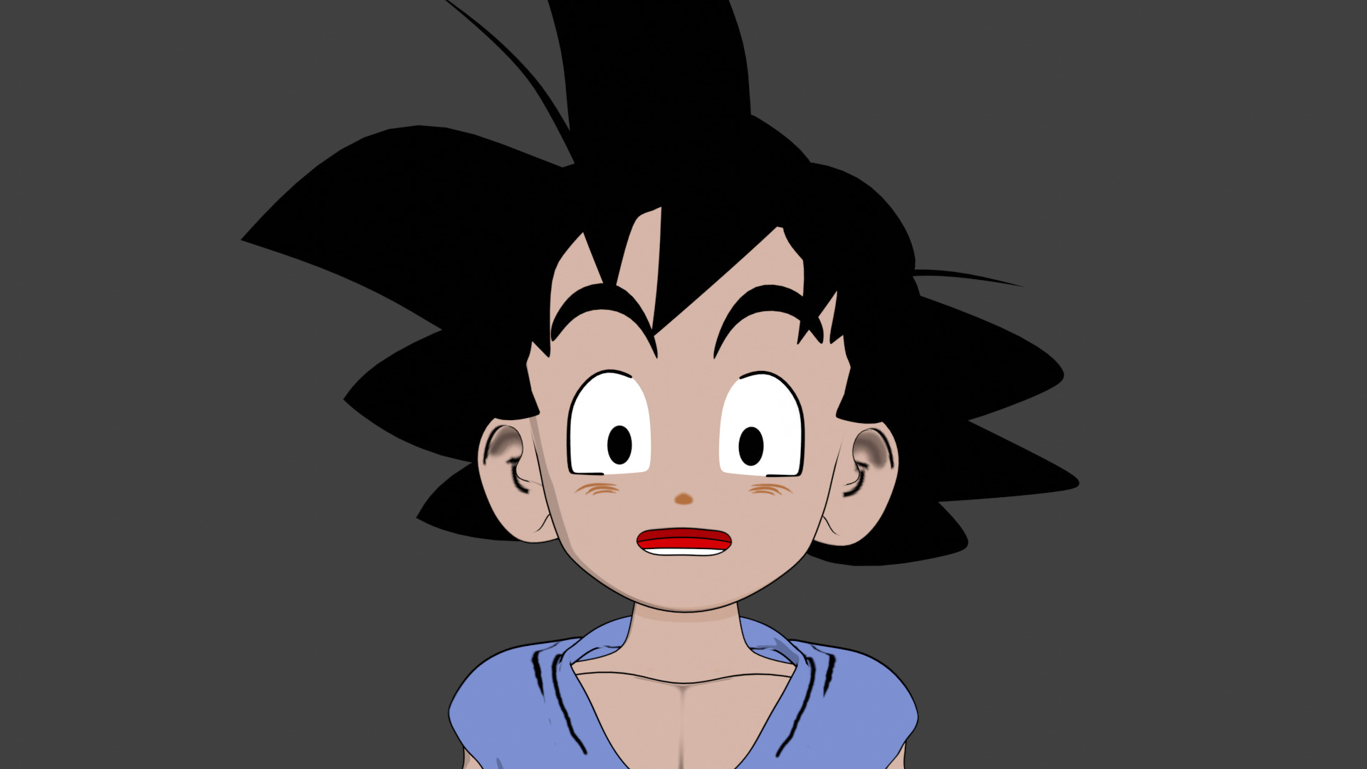 GOKU 2-5D 3D model_6