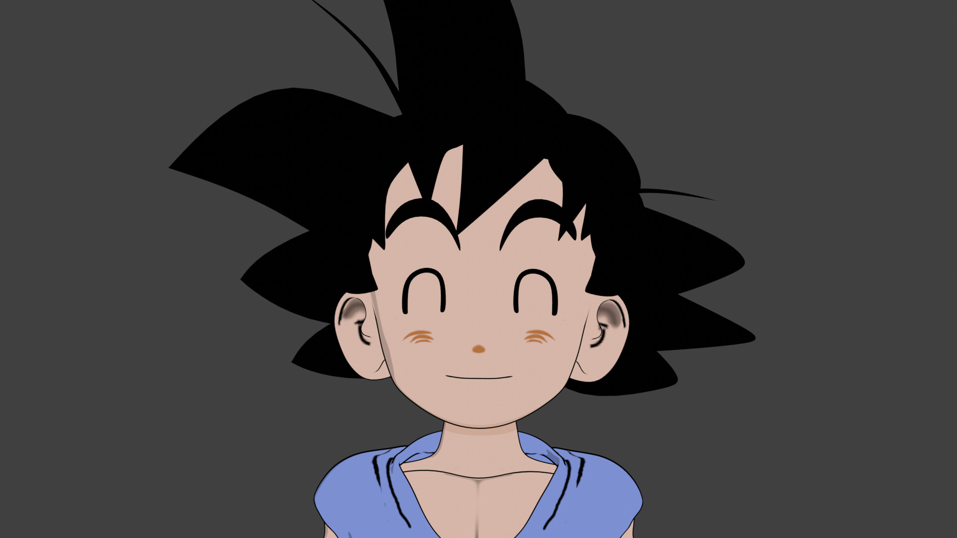 GOKU 2-5D 3D model_14