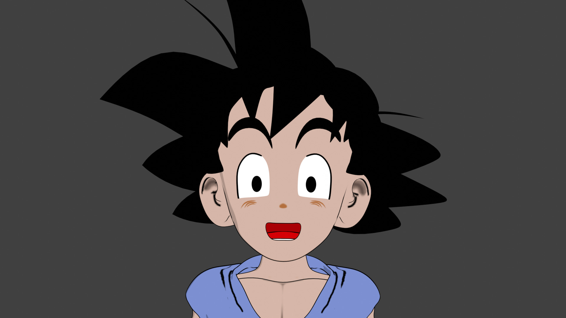 GOKU 2-5D 3D model_13